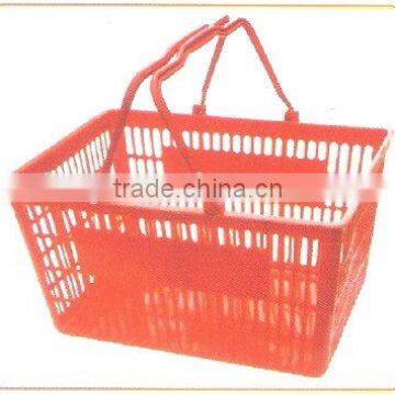 (shopping basket)plastic supermarket basket