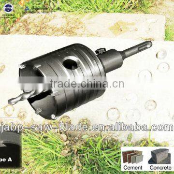 TCT tungsten carbide tipped hole saw for drill holes on concrete cement brick or others