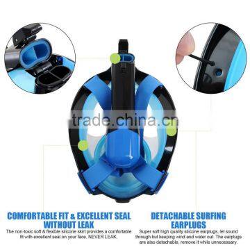 2017 Trending Products Diving Swimming Mask Foldable Full Face Snorkeling Set Watersport Equipment photo-5