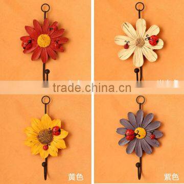Creative Resin Wall Hook Home Decorative Wall Hook Flowers Wall Hook photo-5