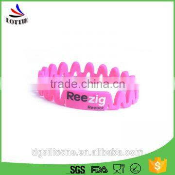 Lottie Silicone BPA Free Silicone Bracelet, Cheap Silicone Wristband photo-2