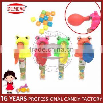 High Quality Small Frog Blow Balloon Toy Candy