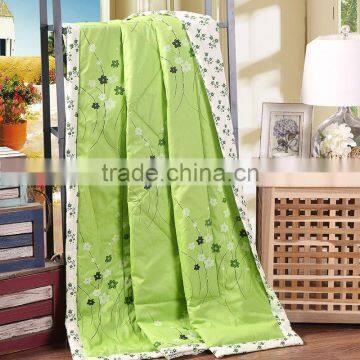 Green Summer Flowers Cartoon 100% Cotton Summer or Autumn Air Conditioning Blanket Quilt Bedding Comforter Home Tetile. photo-2