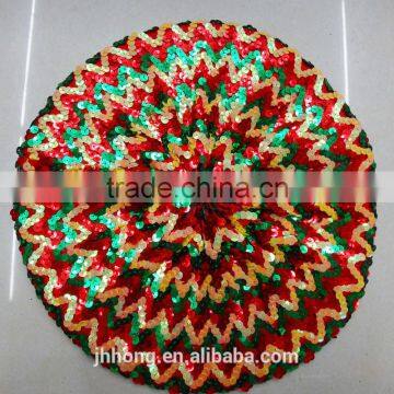 New Ladies Stretch Glitter Sequin Hats for Women Party Paillette Hat photo-2