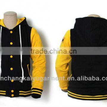 Baseball Jacket New Varsity Hoodie yellow jumper