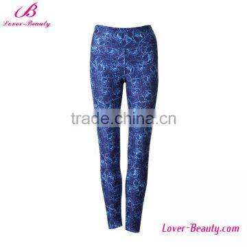 Sample Free Rose Blue Sock Fitness Sportswear Women Leggings