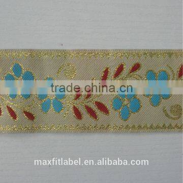 2016 China Especial Design Gold Luxury Woven Ribbon Jacquard photo-2