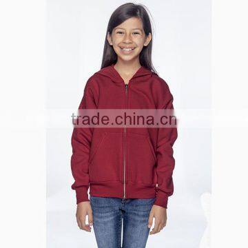 custom Logo zip grils CVC hoodies in low cost