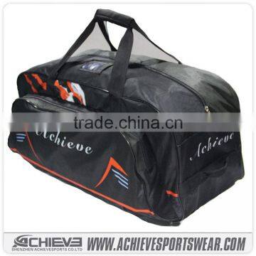 Sublimation custom cylinder shape gym sports bag/golf bags