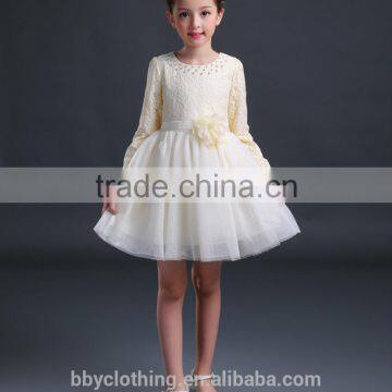 Casual Style Girls Clothes Long Sleeve Princess Costume Winter Children Dress Girl With Beads photo-4
