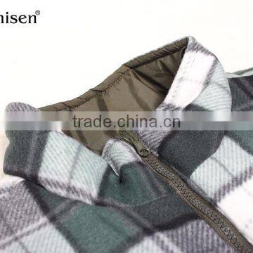 China Wholesale Flannel Reversible Warm Custom Men Vest photo-5