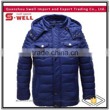 2016 windproof blue winter jacket for men