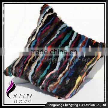CX-D-15C Latest Design Genuine Mink Fur Pillow/Cushion Cover photo-2