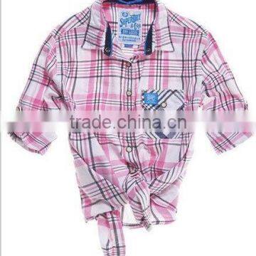 COTTON PRINTED CHECK SHIRT V3