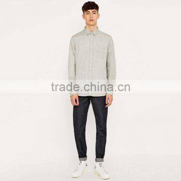 Wholesale 2016 New Style Casual Long Sleeve Linen Slim Fit Shirts for Men photo-6