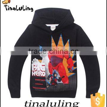 wholesale black big hero 6 pullover children jackets