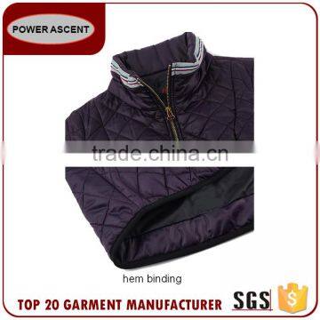 Good Quality Women Stand Collar Diamond Quilted Casual Wearing Warm Padding Jacket For Sale photo-3