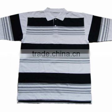 stripe polo shirt