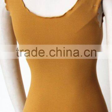 Plain Seamless Lady Fashion Nude Tank Top photo-2