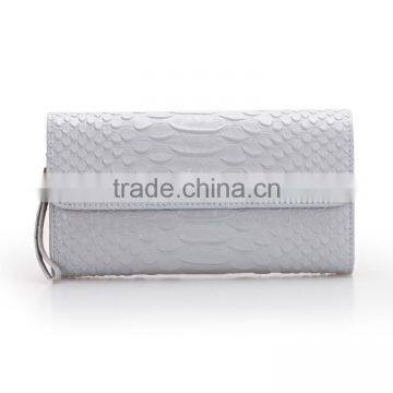 High Quality Women Leather Long Wallet Fashion Pure Color Clutch Bag Women photo-6