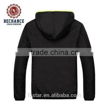 Hot Sale Korean Boy Spring Fall Hooded Nylon Jacket photo-2