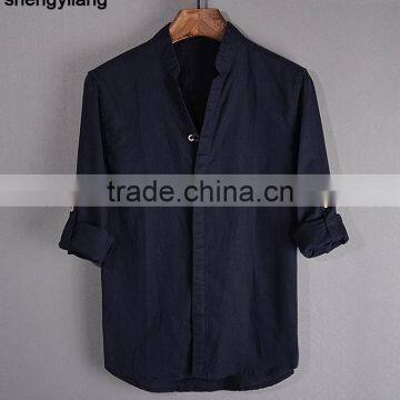 100% Hemp Shirt Wholesale Cheap Custom Classic Shirts for Men China Manufacturers