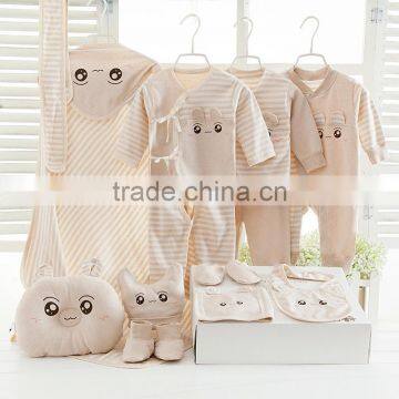 Wholesale high quality newborn clothes set spring baby organic clothing