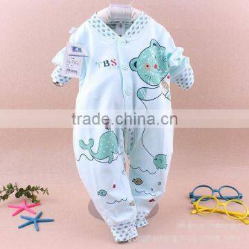 Wholesales Spring Printing Boys Long Sleeve Baby Cotton Rompers Jumpsuit photo-3