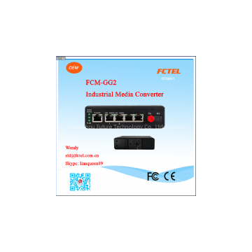 FCTEL FCM-GG2 Industrial grade fiber media converter