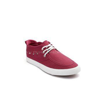 Classic Rivet Men\'\'s Wine Red Casual Plimsolls Shoes