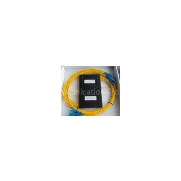 Low Insertion Loss 1  4 SC / PC Fiber Optic Splitter, ABS package, 3.0mm 1.5m Cable