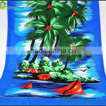 100% cotton reactive printed beach towel large beach towel