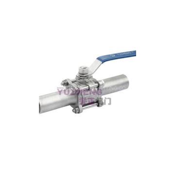 3PC Stainless Steel BW Long Type Ball Valve