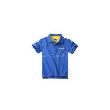 New 100% Cotton Kids Short Sleeve Embroidery Polo-shirt