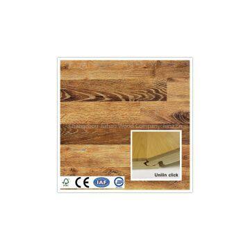 Waxed Unilinembossed Oak Tile Laminated Wooden Flooring