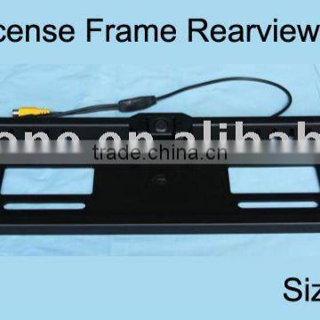 European Official Frame Size Car License Frame Rearview Camera