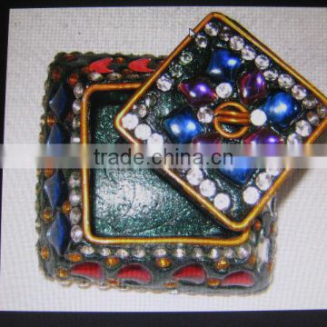 LAC PILL BOX , Lac Work Jewellery Box