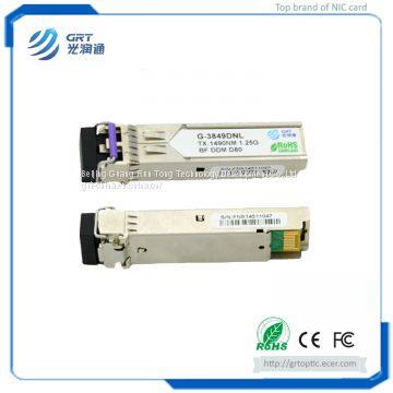 G-3849DNL(BF) 1.25Gb 80km 1490nm SM CWDM MUX/DEMUX Fiber Optical Module