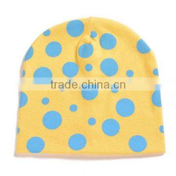 Spring&summer Korea Style 100%cotton Cute Boys&girls Dots Pattern Baby Dress Hats photo-2