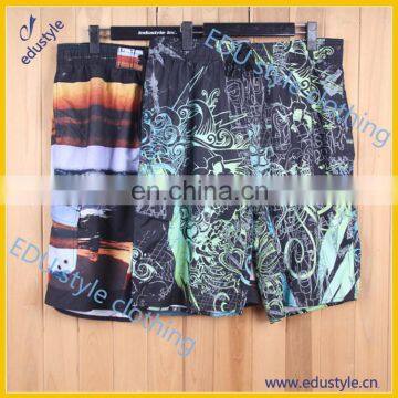 100% polyester custom printing wholesale men swim shorts