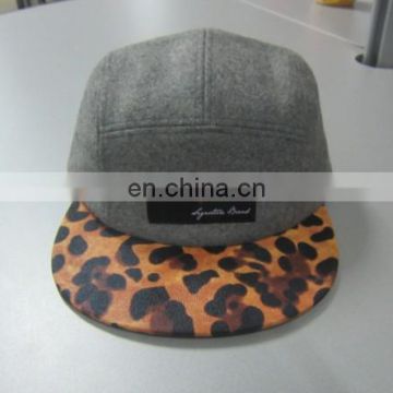 Leopard Sewing Pattern Wool 5 Panel Hat