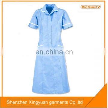 Factory Price Nurse uniform / Light Blue Nurse Uniform Dress