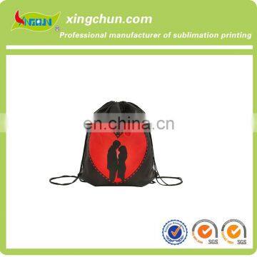 Custom polyester 210d material drawstring bag