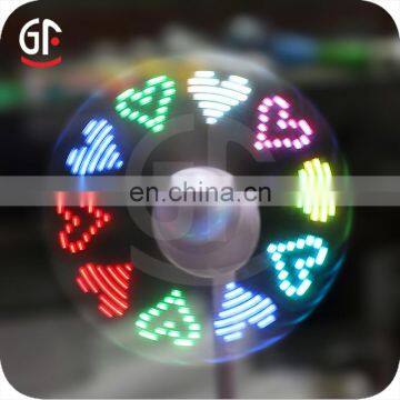 New Design Chargeable Mini Table Fan With Led Message photo-3