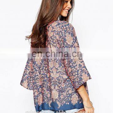 2015 New in Floral Printed Ladies Short Kimonos photo-4