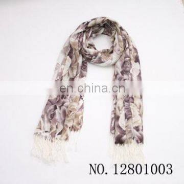 autumn Twill chaddar rush Chinese rose scarf