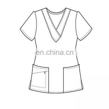 100%Cotton Nurse Hospital Scrub Suit Uniform Designs