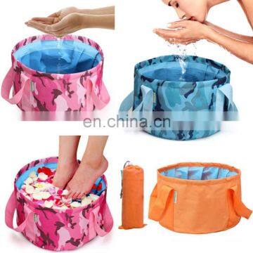 Portable Folding Wash Basin Footbath Water Bag Sink for Traveling and Camping