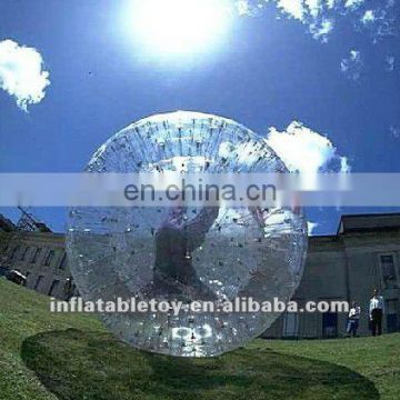 clear kids inflatable grass ball/ inflatable body zorb ball