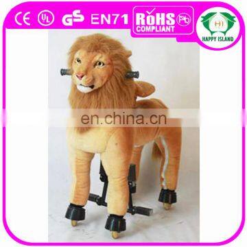 HI ASTM/CE life size walking mechanical horse toy happy rides on animal for sale